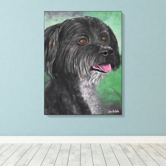 spatten canvas afdruk (Insitu (Houten vloer))