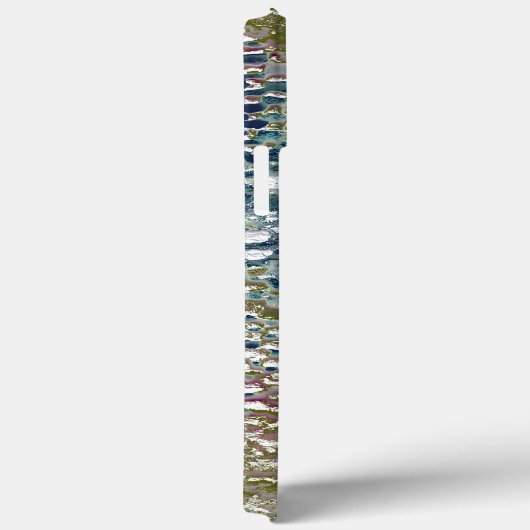 Spatten en splatten van verf onder gehamerd glas Case-Mate iPhone case (Achterkant / Rechts)