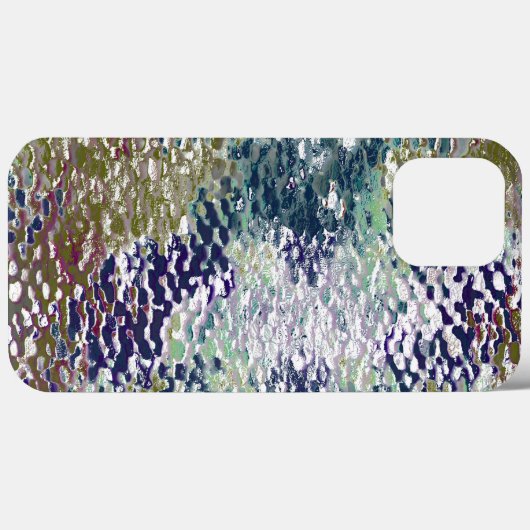 Spatten en splatten van verf onder gehamerd glas Case-Mate iPhone case (Achterkant (horizontaal))
