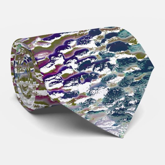 Spatten en splatten van verf onder gehamerd glas stropdas (Opgerold)