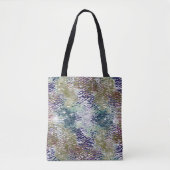 Spatten en splatten van verf onder gehamerd glas tote bag (Voorkant)