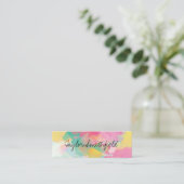 spatten mini visitekaartje (Staand voorkant)