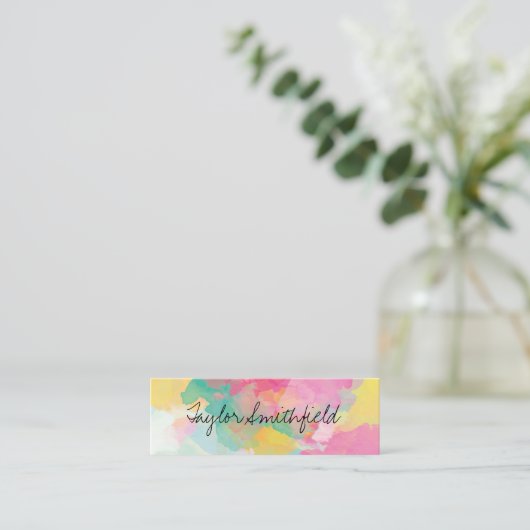 spatten mini visitekaartje (Staand voorkant)