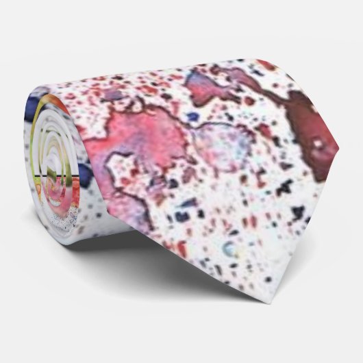 spatten, spatten, spatten. stropdas (Opgerold)