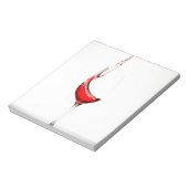 spatten van wijnglas notitieblok (Linkerzijde)
