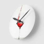 spatten van wijnglas ronde klok (Hoek)