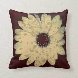 Spattered Daisy Print Sierkussen
