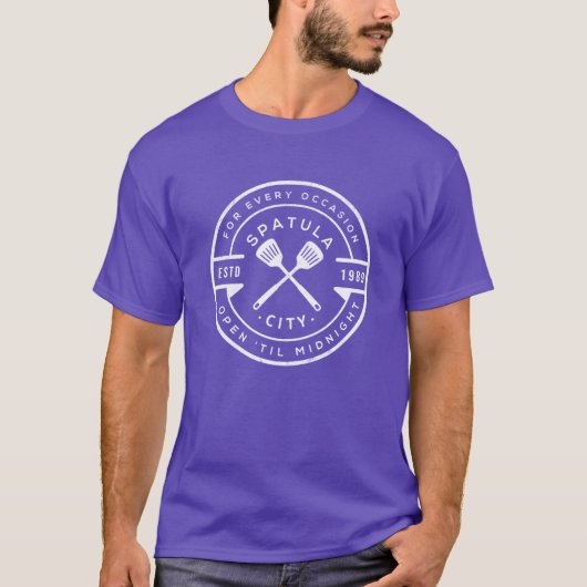 Spatula City retro T-shirt (Voorkant)