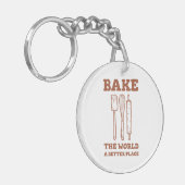 Spatula en rolspellen maken de hele wereld kapot sleutelhanger (Voorkant Links)