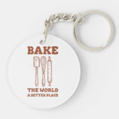 Spatula en rolspellen maken de hele wereld kapot sleutelhanger (Achterkant)