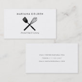 Spatula en Whisk Chef Caterer Visitekaartje (Voorkant / Achterkant)