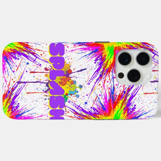 spatverf Case-Mate iPhone case (Achterkant (horizontaal))