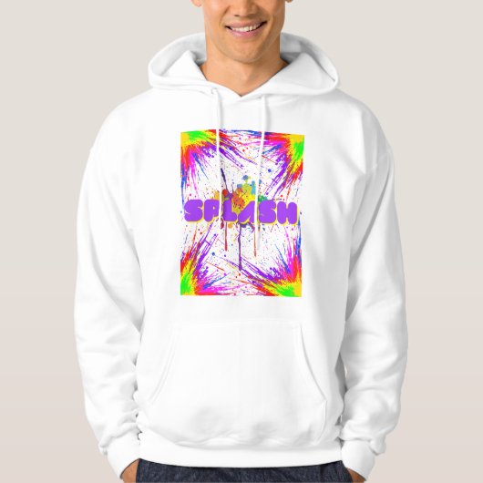 spatverf hoodie (Voorkant)