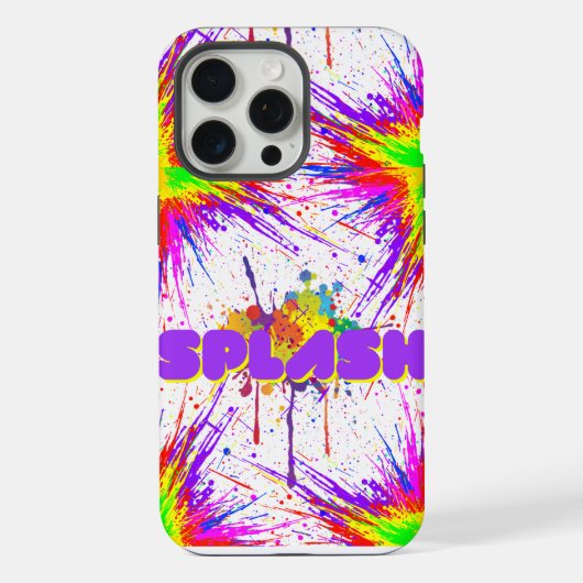 spatverf iPhone hoesje (Achterkant)