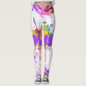 spatverf leggings (Voorkant)