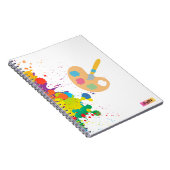 spatverf notitieboek (Rechterzijde)