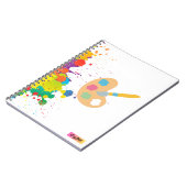 spatverf notitieboek (Linkerzijde)