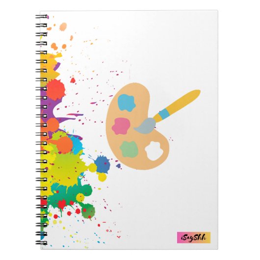spatverf notitieboek (Voorkant)