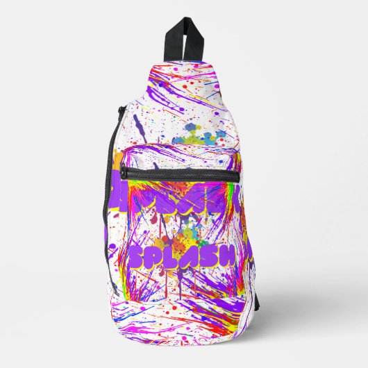 spatverf sling bag (Voorkant)