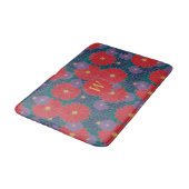 Spatwater herfst bloemen badmat (Gekanteld)