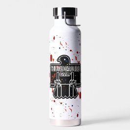 spatwaterfles met verffolie waterfles