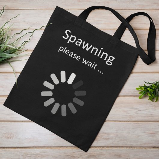 Spawning Even Geduld - Leuke Zwangerschapsaankondi Tote Bag