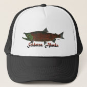 Spawning Salmon Soldotna , Alaska - Trucker Hat Trucker Pet (Voorkant)