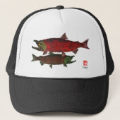 Spawning Salmon - Trucker Hat Pet (Voorkant)