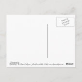 Spawning, vis, roze en blauw, onderwaterverf briefkaart (Achterkant)