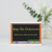 Spay de octomom briefkaart (Staand voorkant)