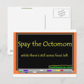 Spay de octomom briefkaart (Voorkant / Achterkant)