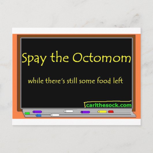 Spay de octomom briefkaart (Voorkant)