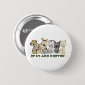 Spay en Neuter Ronde Button 5,7 Cm (Voorkant /achterkant)