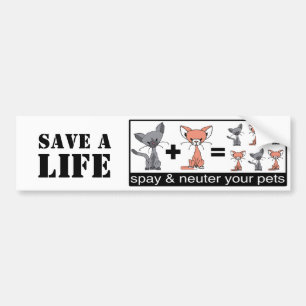 Spay en Neuter uw Bumpersticker van huisdieren