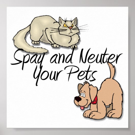 Spay en Neuter Uw Geesten Poster (Voorkant)