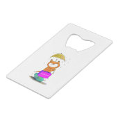 spay n neuter cat creditkaart flessenopener (Voorkant Gekanteld)