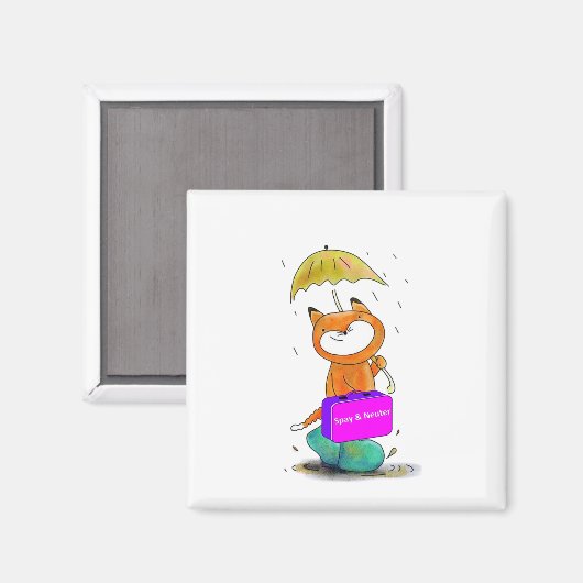 spay n neuter cat magneet (Voorkant / Achterkant)