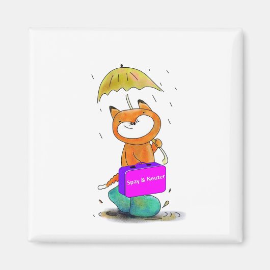 spay n neuter cat magneet (Voorkant)