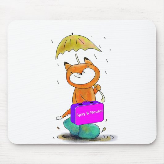 spay n neuter cat muismat (Voorkant)