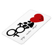 Spay-Neuter-Adopt-Love Magneet (Linkerzijde)