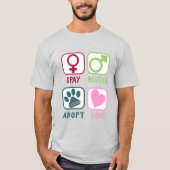 Spay Neuter Adopt Love T-shirt (Voorkant)