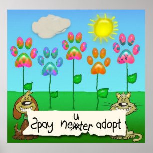 spay neuter adopter poster