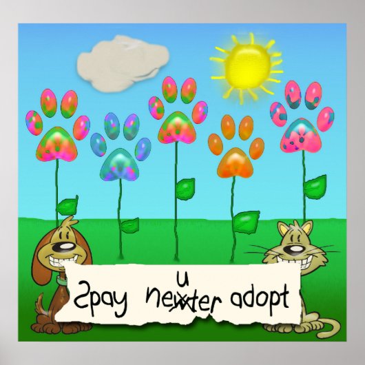 spay neuter adopter poster (Voorkant)