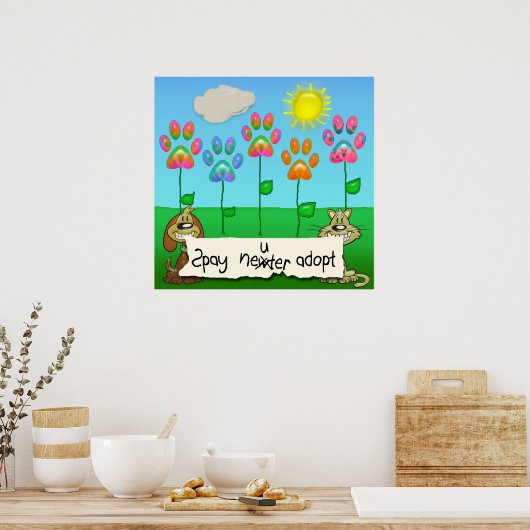 spay neuter adopter poster (Keuken)