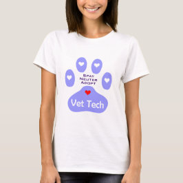 Spay, Neuter, adopteren Vet Tech T-shirt