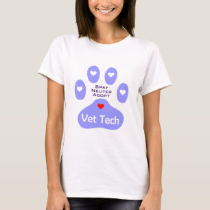 Spay, Neuter, adopteren Vet Tech T-shirt