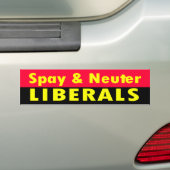 spay neuter bumpersticker (Op auto)