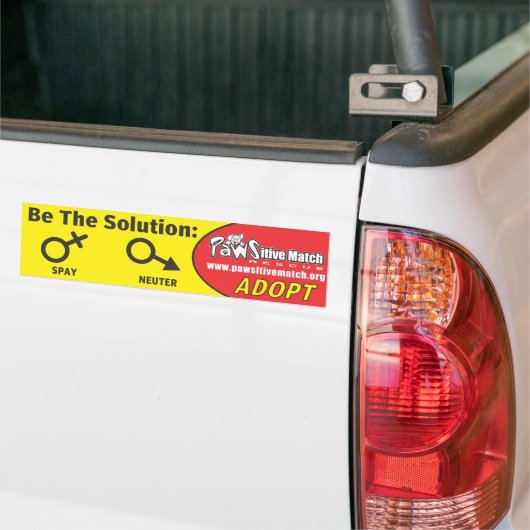 Spay, Neuter, Bumpersticker adopteren (Op Truck)