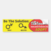 Spay, Neuter, Bumpersticker adopteren (Voorkant)
