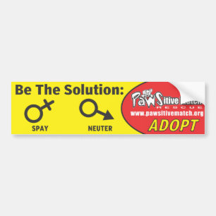 Spay, Neuter, Bumpersticker adopteren